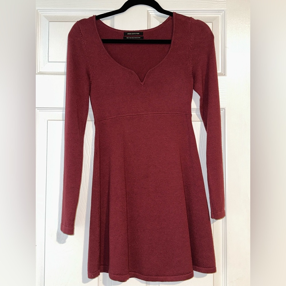Urban Outfit Red Sweater Dress